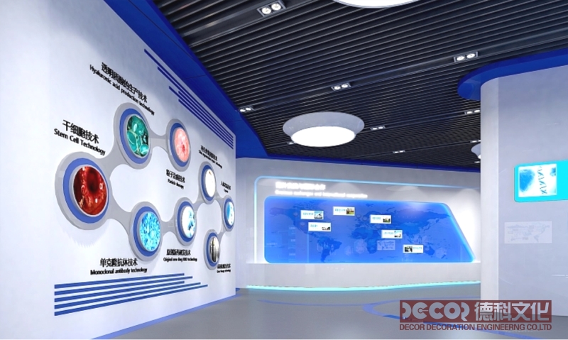 展館展廳設計中如何利用建筑形式和空間分區來展示不同主題？